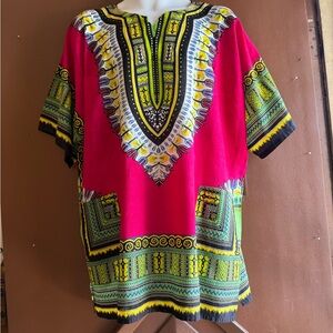 Vibrant Dashiki Top